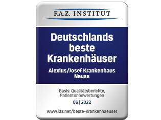 Siegel F.A.Z.-Institut: Deutschlands beste Krankenhäuser, Alexius/Josef Krankenhaus Neuss