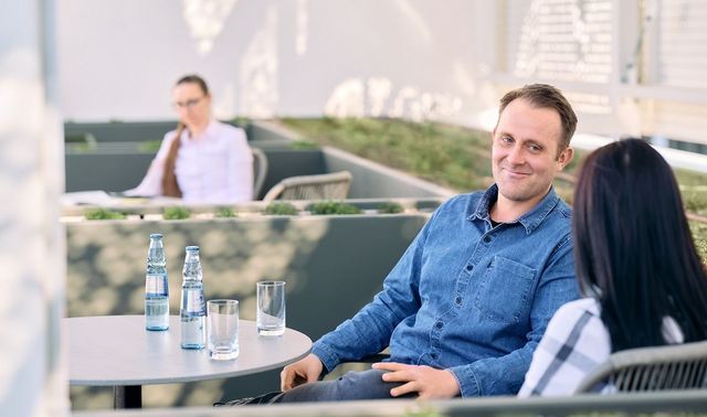Dachterrasse für Privatpatienten im Alexius/Josef Krankenhaus