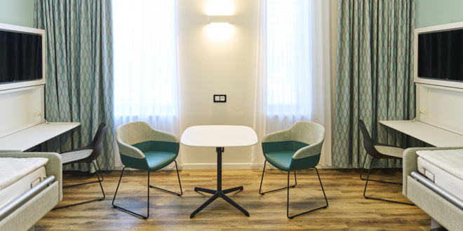 Privatzimmer auf Station Kilian im Alexius/Josef Krankenhaus